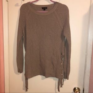 Ambiance Apparel Brown Knitted Long Sleeve